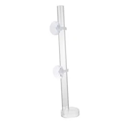 NOGRAX 1 Set Fish Tank Feeding Tube Clear Glass Clear Tray Auto Feeder Fish Feeder Tube Water Food Dish Acrylic Shrimp Feeding Tube Fish Feeding Supply Feeding Tube With Sucker Automatic Feeder (Colo