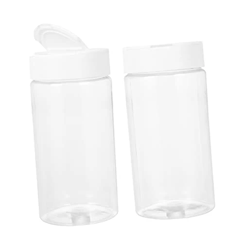 NOGRAX 2pcs Feeding Bottle Dispenser Container Small Animals Feeding Bottles Fish Food Containers White Terrarium Plastic Feeder