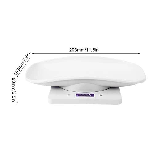 MOUMOUTEN 1G~10 Kg Digital Electronic Scale, ABS White Black Light Display Electronic Weight Scale Digital Scale For Puppy Cat Rabbit Tortoise Piglet Animals - Image 3