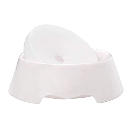 Balacoo Moultrie Feeder Plastic Pet Bowl -Proof Creative Food Drinking Bowl Dog Dish Feeding Water Drinking Bowl For Pet Dog Cat (White) White Accessories