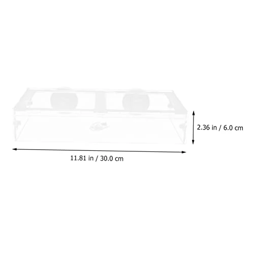 NOGRAX 1pc Fish Tank Feeding Ring Accessory Tray Reptiles Feeder Bowl Suction Cup Fish Feeder Transparent Shrimp Feeder Acrylic Freshwater Feeder - Image 4