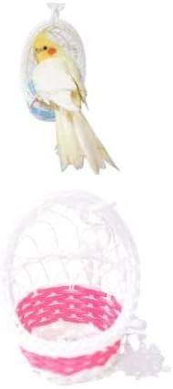 Parrot Supplies Nest Swing Toy Bird Cage Hanging Bite Toy Cage Display Pendant For Large And Medium-Sized Birds Parakeet Budgie Cockatiel (Blue) - Image 8