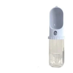 AYENCI Cat Automatic Water, 450ML Foldable Pet Dog Water Bottle Drinking Bowl Travel Outdoor Feeder Portable (Color : Cyan)