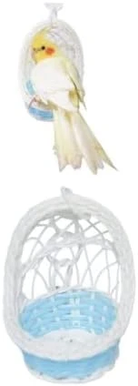 Parrot Supplies Nest Swing Toy Bird Cage Hanging Bite Toy Cage Display Pendant For Large And Medium-Sized Birds Parakeet Budgie Cockatiel (Blue) - Image 6