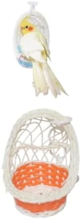 Parrot Supplies Nest Swing Toy Bird Cage Hanging Bite Toy Cage Display Pendant For Large And Medium-Sized Birds Parakeet Budgie Cockatiel (Blue) - Image 7