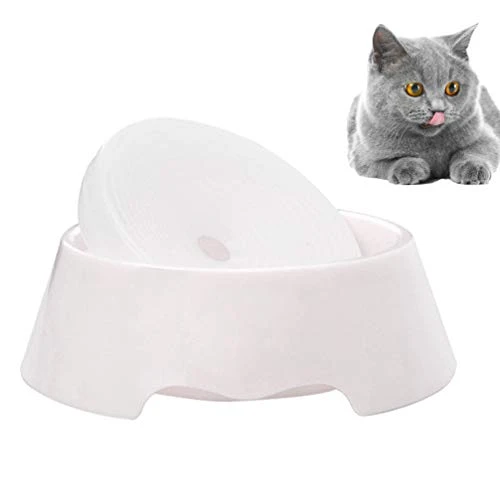 Balacoo Moultrie Feeder Plastic Pet Bowl -Proof Creative Food Drinking Bowl Dog Dish Feeding Water Drinking Bowl For Pet Dog Cat (White) White Accessories - Image 2
