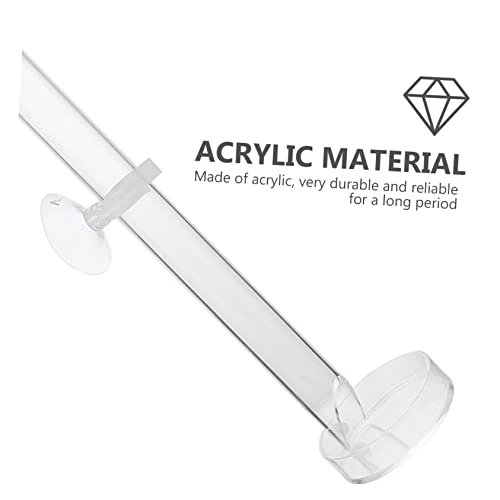 NOGRAX 1 Set Fish Tank Feeding Tube Clear Glass Clear Tray Auto Feeder Fish Feeder Tube Water Food Dish Acrylic Shrimp Feeding Tube Fish Feeding Supply Feeding Tube With Sucker Automatic Feeder (Colo - Image 5