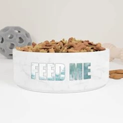 GENERIC Feed Me Pet Bowl, Cute Bowl Ceramic For Dogs, Cats Drinking Bowl, Available In Two Sizes, Gift For Pets