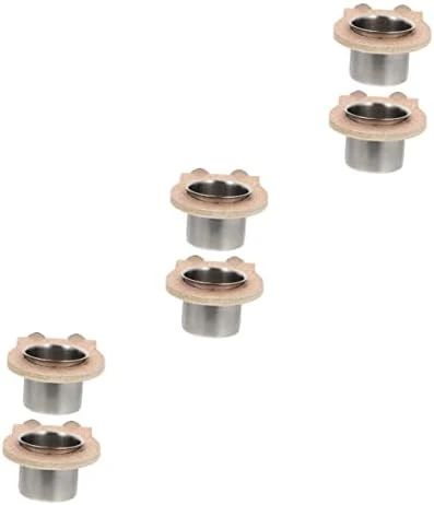 POPETPOP 6 Pcs Water Cup Trough Hamster Water Bowl Food Dispenser Puppy Chow Dog Food Stainless Steel Bird Cups Parrot Food Cup Parrot Food Bowls Parrot Hanging Cup Feeding Trough Plate Pet - Image 9