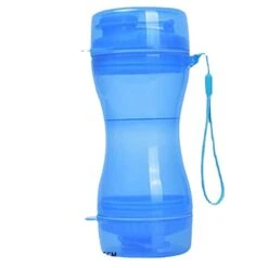 AACARB Cat Water Dispenser, Dog Feeders Large Water Bottle Feeder Dogs Bowl Dispenser Animal Waterer Puppy Pet Food Drinking Container (Size : Blue)