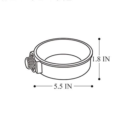 Small Dog Bowl For Cage Bird Bowl Cat Bowl For Cage Stainless Steel - 2 PCS - Image 6