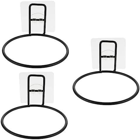 POPETPOP 3pcs Bowl Holder Bird Accessories Wall Mounted Planters Wall Mounted Clothing Rack Wall Mounted Planter Ring Wall Mounted Hooks Flower Pot Ring Bracket Cat Feeding Shelf Pet Supply - Image 8