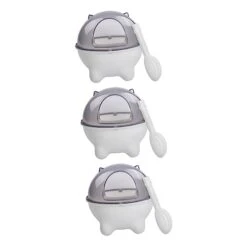 Iplusmile 3pcs Puppy Chow Dog Food Puppy Toys Sand Table Toys Hamster Bathing Sand Rabbit Litter Box Hamster House Hamster Sand Trash Can Pet Interstellar Corner White Hamster Toys