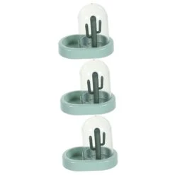 Balacoo Hamster Bath Sand 3pcs Hamster Feeder Hamster Bath Sand Pet Automatic Feeder Hamster Feeder Bowl Food Feeder For Hamster Hedgehog Feeder Abs Hamster Accessories