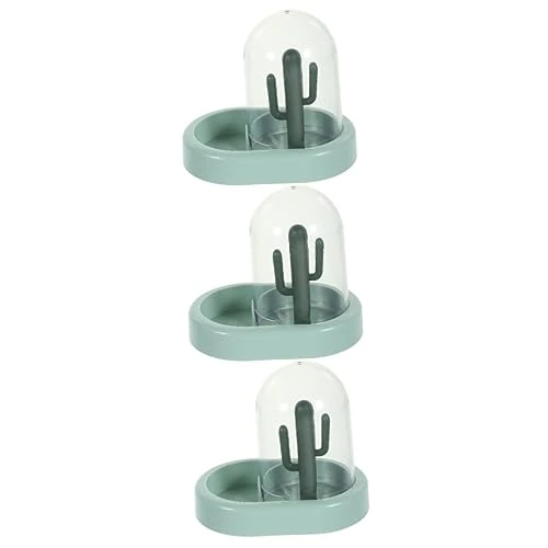 Balacoo Hamster Bath Sand 3pcs Hamster Feeder Hamster Bath Sand Pet Automatic Feeder Hamster Feeder Bowl Food Feeder For Hamster Hedgehog Feeder Abs Hamster Accessories