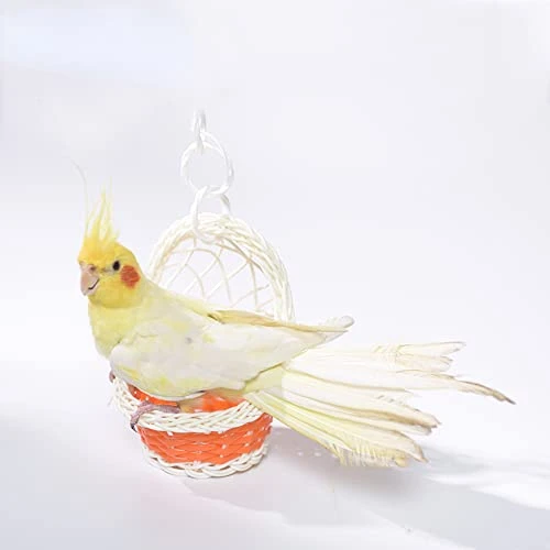 Parrot Supplies Nest Swing Toy Bird Cage Hanging Bite Toy Cage Display Pendant For Large And Medium-Sized Birds Parakeet Budgie Cockatiel (Blue) - Image 4