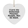GENERIC Doberman Pinscher Dog Gifts For Pet Lovers, I Love My Doberman,, Epic Doberman Pinscher Dog Heart Ornament, From Friends, , Pet Toys, Pet Treats, Pet Food, Pet Supplies, Pet Products