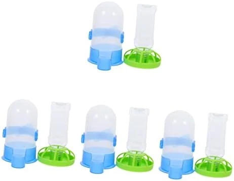 Birdseed 8 Pcs Proof Plastic Bunny Cup Parrot Lovebirds Drinking Birds Fountain Dog Farm Food Wild Bottle Bowl Dispenser For Garden Waterer Cat Parrots Feeder Tray Squirrel- - Image 8