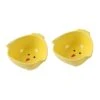 EVANEM 2pcs Rutin Chicken Feeding Pot Poultry Feeder Tray Chicken Feeder Tray Chicken Ceramic Bowl Animal Cage Ceramic Water Bowl Dispenser Container Bird Feeding Bowls Ceramics Yellow