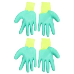 Balacoo 4pairs Hand Small Cat Pet Premium Dog Squirrels Safe Thickening Training Glove: Bird Trainning Durable Birds Bite Yellow, Protectors Parrot - Bite Green Chewing Yellow