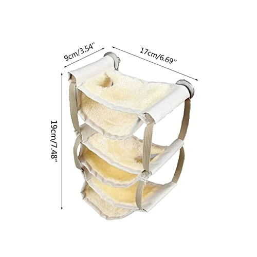 GAMIRA Pet Nest Multi-Layer Small Animals Toy Bed Resting Hamster Hammock Playing Rat Bedding Nest Platform (Color : Blue) - Image 3