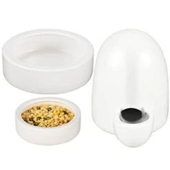 Balacoo Rabbit Food Hamster Water Dispenser Food Feeder, 3pcs Drinking Water Feeder Set, Ceramics Small Pets Feeders Squirrel Food