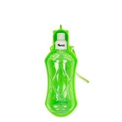 AACARB Cat Water Dispenser, 518ml Plastic Folding Pet Water Bottle, Suitable For Dogs And Cats Traveling, Dog Cup Drinking Machine, Outdoor Pet Feeder (Size : 518 ML Green)