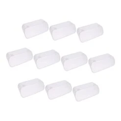 EVANEM Pigeon Automatic Trough Auto Feeder In Window Bird Feeder Parakeet Feeder No Parrot Feeder Pigeon Feed Cup Bird Feeder For Cage Bird Cage Feeding Trough Cage Bird Feeder Pet 10pcs