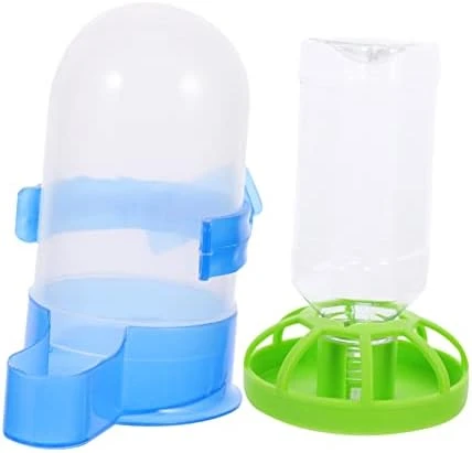 Birdseed 8 Pcs Proof Plastic Bunny Cup Parrot Lovebirds Drinking Birds Fountain Dog Farm Food Wild Bottle Bowl Dispenser For Garden Waterer Cat Parrots Feeder Tray Squirrel- - Image 9