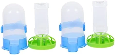 Birdseed 8 Pcs Proof Plastic Bunny Cup Parrot Lovebirds Drinking Birds Fountain Dog Farm Food Wild Bottle Bowl Dispenser For Garden Waterer Cat Parrots Feeder Tray Squirrel- - Image 10