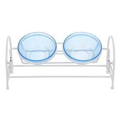 POPETPOP Puppy Feeder Dog Food Feeder Dog Cat Food Bowl With Adjustable Stand Glass Pet Water Bowl Kitten Food Bowl Dish Cat Feeder Pet Supplies For Cat Dog Puppy Feeder Dog Food Feeder