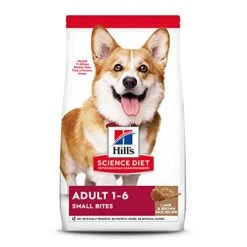 Hill's Science Diet Dry Dog Food, Adult, Small Bites, Lamb Meal & Brown Rice Recipe, 33 Lb. Bag