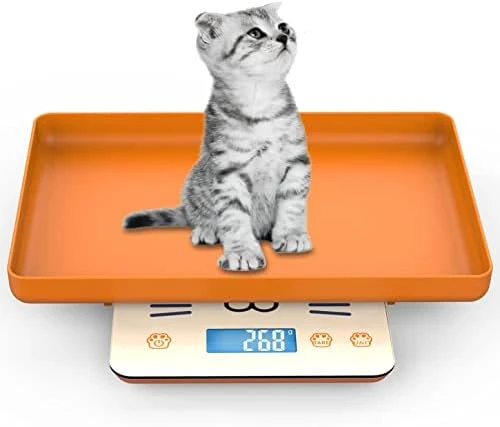 Digital Pet Scale With Tray - Perfect For Puppies, Newborns, Cats, Hamsters, Hedgehogs And Other Small Animals - 33lb/0.03oz Accuracy - White - Image 6
