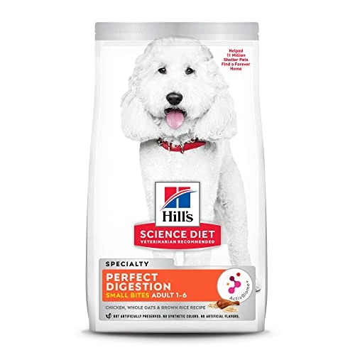 Hill's Science Diet Adult Dry Dog Food, Small Bites, Perfect Digestion, Chicken Recipe, 3.5 Lb. Bag
