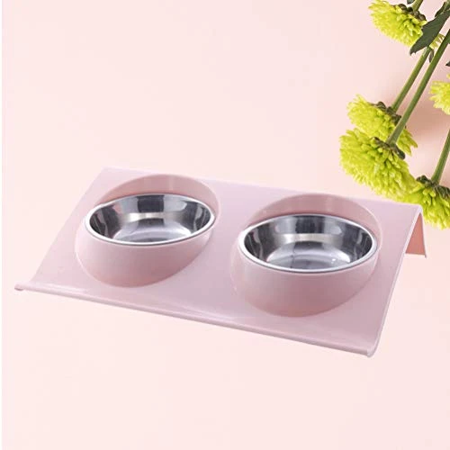 Balacoo Stainless Steel Container Stainless Steel High Base Bowl Cat Bowl Dog Water Bowl No-Spill Pet Water Bowl Slow Water Feeder Dispenser Feeder Bowl For Pets Ceramic Cat Bowl - Image 7