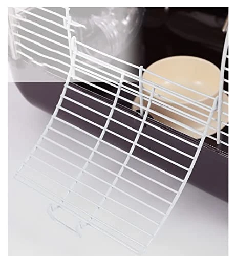 ASDNN Portable Hamster Cage,Portable Hamster Small Room,Comfortable,Beautiful And Warm Villa,with Roller Water Bottle Small Room, Portable (Coffee) - Image 2
