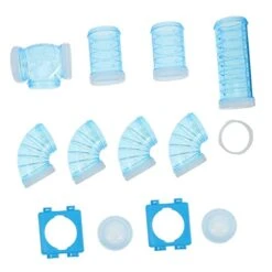 POPETPOP 2 Sets Hamster Pipe Rooster Stuffed Animal Ladybug Food Puppy Water Bottle DIY Hamster Pipes Hamster Food Hamster Stuffed Animals Hamster DIY Labyrinth Toy Hamster Toy Pipe Plastic