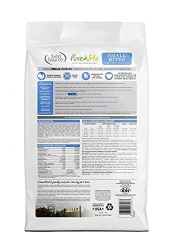 Pure Vita Grain Free Turkey & Sweet Potato Small Bites Dog Food 5lb - Image 2