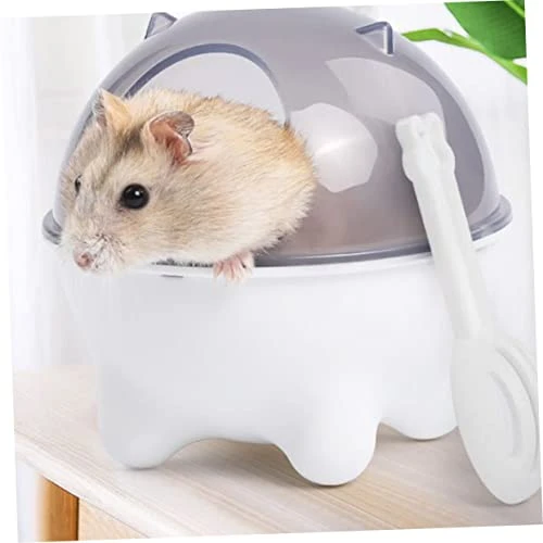 3pcs Hamster Cage Accessories Puppy Litter Box Puppy Accessories Hamster Bath Sandbox Sand Thicken Plastic Sand Bathtub Bed Linings Bath Sand Toy Tray Pet White Puppy Chow Dog Food - Image 2