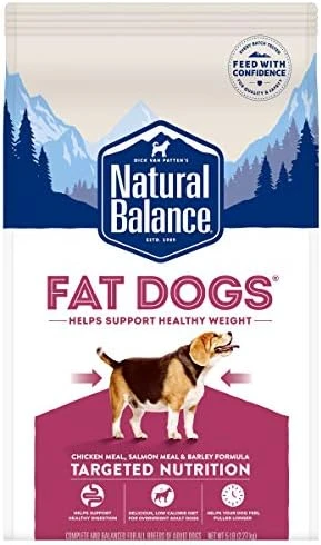 Natural Balance Fat Dogs Low Calorie Dry Dog Food Chicken Meal, Salmon Meal, Garbanzo Beans, Peas & Oatmeal, 15 Pounds (Packaging May Vary) - Image 6