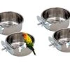 THE DDS STORE Birds Coop Cup Feeder Bowl With Clamp Holder, 200 Ml (Pack Of 4)