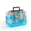 ASDNN Portable Hamster Cage,Portable Hamster Small Room,Comfortable,Beautiful And Warm Villa,with Roller Water Bottle Small Room, Portable (Blue)