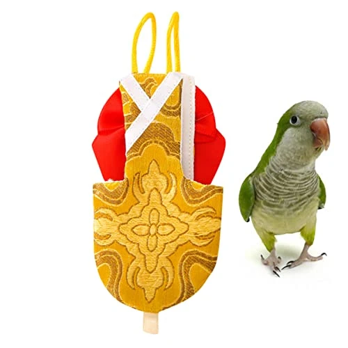 Balacoo Bird Carrier For Accessories Nappy Cockatiels Flying Macaw Yellow Cockatiel Parrot Parakeets Layer, Cute Suit Bird Clothes Parakeet Pigeon Inner S, S Budgie Flight Pant - Image 3