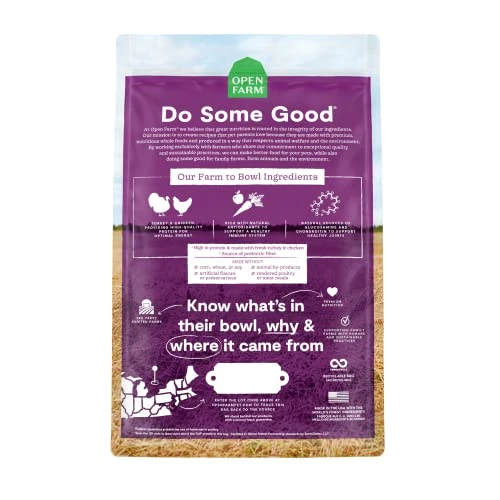 Open Farm Senior Grain-Free Dry Dog Food, Certified Humane Poultry Recipe For Older Dogs With Non-GMO Superfoods And No Artificial Flavors Or Preservatives, 4 Lbs - Image 3