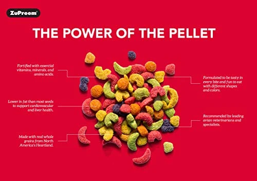 ZuPreem FruitBlend Flavor Pellets Bird Food For Parrots And Conures, 35 Lb - Daily Blend Made In USA For Caiques, African Greys, Senegals, Amazons, Eclectus, Small Cockatoos - Image 2