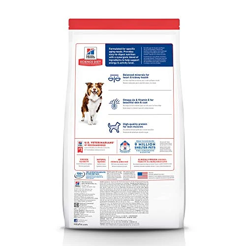 Hill's Science Diet Dry Dog Food, Adult 7+ For Senior Dogs, Chicken Meal, Barley & Brown Rice Recipe, 15 Lb. Bag - Image 2