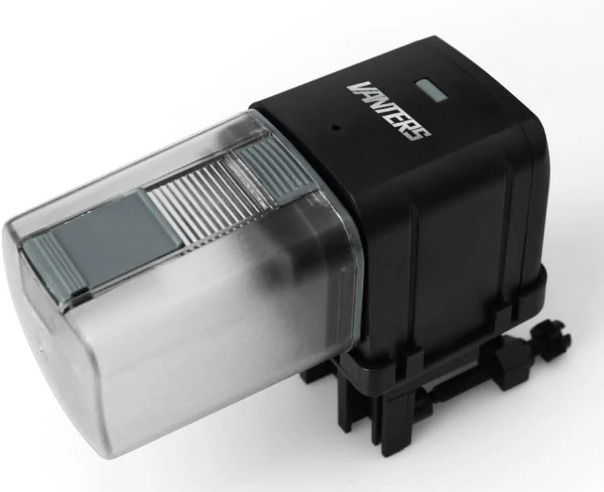 Vanters L27 Automatic Aquarium Fish Tank Feeder Timer Adjustable Food Dispenser (APP Control & USB Power Supply), Compatible With Amazon Alexa (Black, Standard Pack) - Image 7