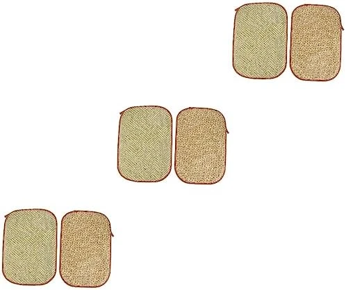 Iplusmile 4 Pcs Rabbit Mat Small Dog Chew Toys Chinchilla Bedding Toys For Kittens Rabbit Bed Cat Summer Mat Pet Bedding Cooling Grass Mat Cool Bed Manual Grass And Vines Chew Toys - Image 8