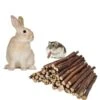XLpeixin Apple Sticks Natural Chew Toys And Treats For Chinchilla Guinea Pig Hamster Gerbil Rabbit Chew Toys For Teeth,Chew Sticks For Rabbits (Thin 600g-21oz)…