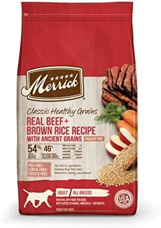 Merrick Classic Healthy Grains Dry Dog Food Real Beef & Brown Rice Recipe With Ancient Grains, Offer - 33 Lb. Bag - Image 14